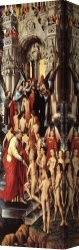 Judgment Canvas Paintings - Last Judgment Triptych (left wing) [detail 1] by Hans Memling